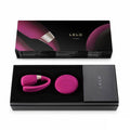 Lelo Tiani 3 massage device in cherry color, featuring a sleek design and ergonomic shape for enhanced pleasure.