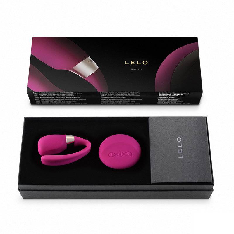 Lelo Tiani 3 massage device in cherry color, featuring a sleek design and ergonomic shape for enhanced pleasure.