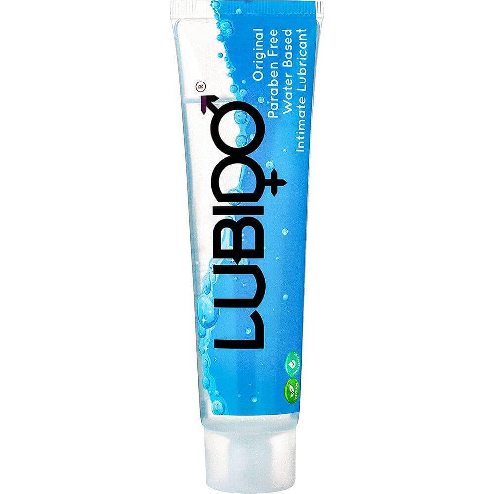 Lubido 100ml paraben-free water-based lubricant bottle with a sleek design and easy-to-use dispenser.