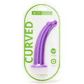 Me You Us curved silicone dildo in vibrant color with smooth texture and ergonomic design for comfortable use.