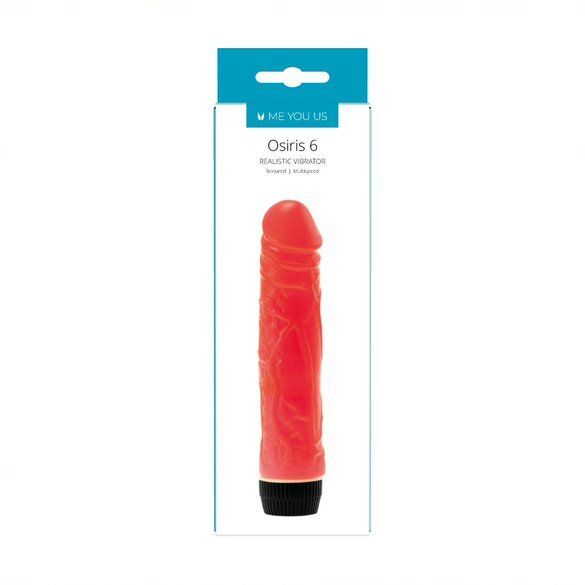 Me You Us Osiris 6 realistic vibrator showcasing lifelike design and textured surface for enhanced pleasure.
