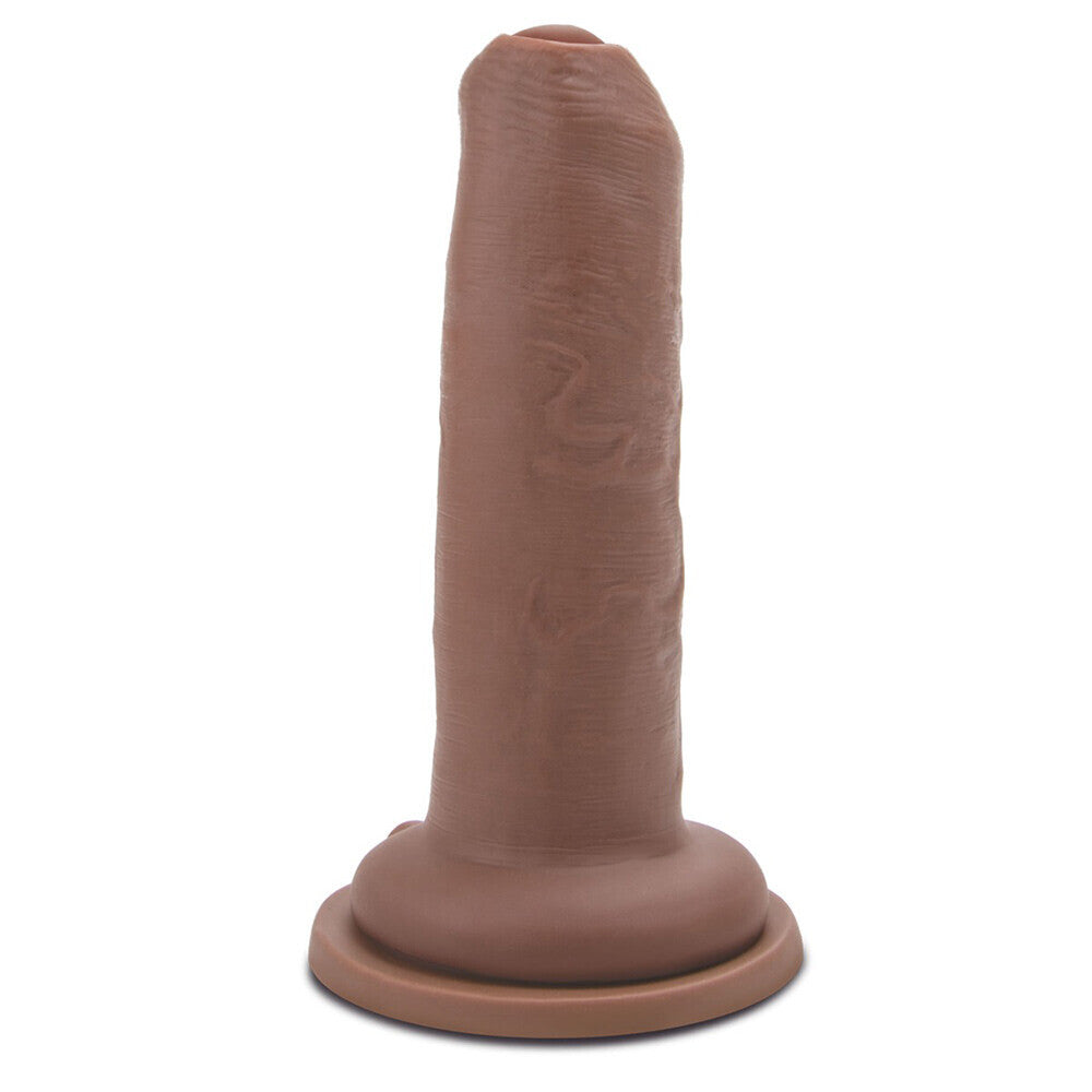 Flesh brown 6-inch dildo from Me You Us, showcasing realistic details and a lifelike design.