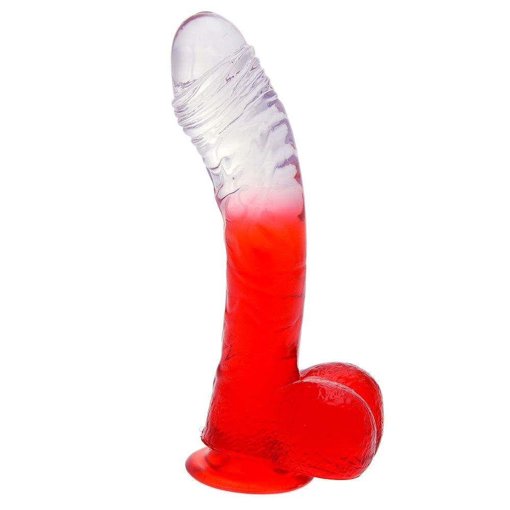 NMC Ltd Lazy Buttcock 6.5-inch dildo with realistic design and smooth finish, showcasing its curved shape and texture.