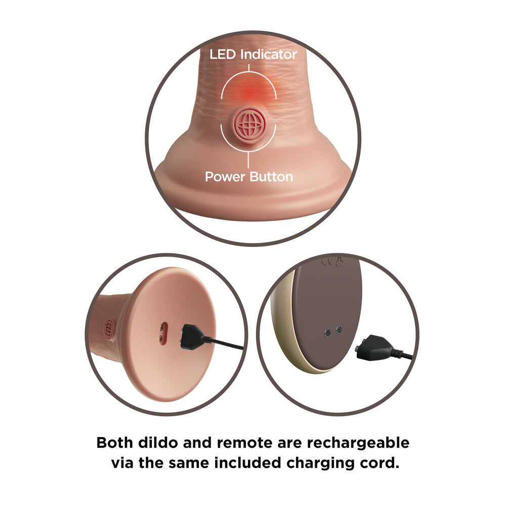 Pink dual-density vibrating dildo by PipeDream, showcasing realistic texture and detail in a lifelike design.