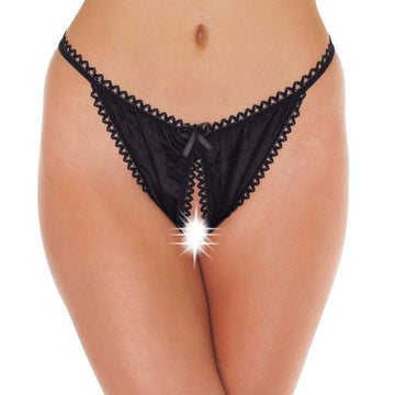 Rimba black seamless thong showcasing soft fabric and minimalist design, ideal for everyday comfort.