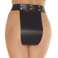Rimba leather chastity brief featuring a sleek design and durable material for a secure fit.
