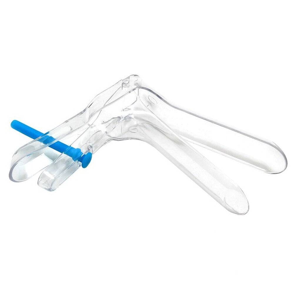 Rimba disposable speculum with a smooth design, suitable for medical examinations and procedures.