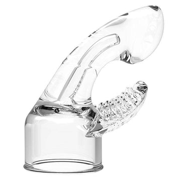 Rimba Power Head Dual Stimulation Wand attachment in sleek design, ideal for enhanced pleasure experiences.