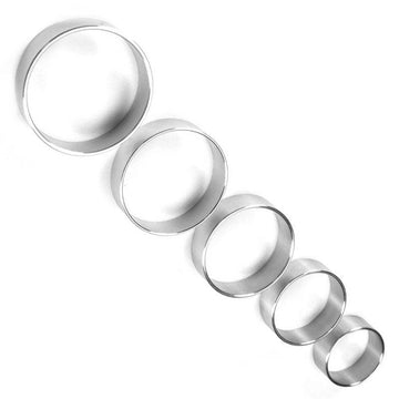 Rimba metal ring with a 1.35-inch diameter, showcasing a sleek, polished finish and smooth edges.