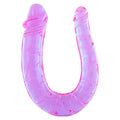 Seven Creations Dubbel Mini Twin Head Jelly Penis Dildo in soft, flexible jelly material with dual heads for versatile pleasure.