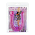 Seven Creations Dubbel Mini Twin Head Jelly Penis Dildo in vibrant colors with a flexible design and textured surface.