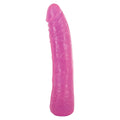 Purple jelly dong from Seven Creations with a realistic design and textured surface for enhanced pleasure.