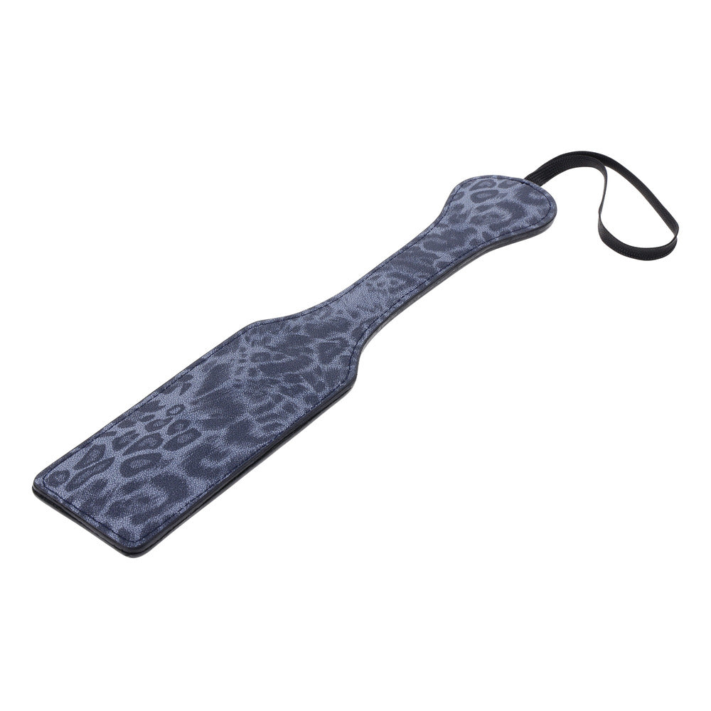 Sportsheets Cougar Faux Fur Flogger with soft faux fur strands and a sturdy handle for comfortable grip in adult play.