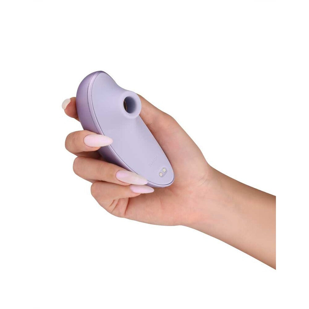 Svakom Pulse Galaxy app-controlled clitoral stimulator in sleek design with soft silicone texture and ergonomic shape.