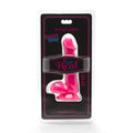 ToyJoy Happy Dicks dildo with balls, 6 inches, featuring a realistic design and textured surface for enhanced pleasure.