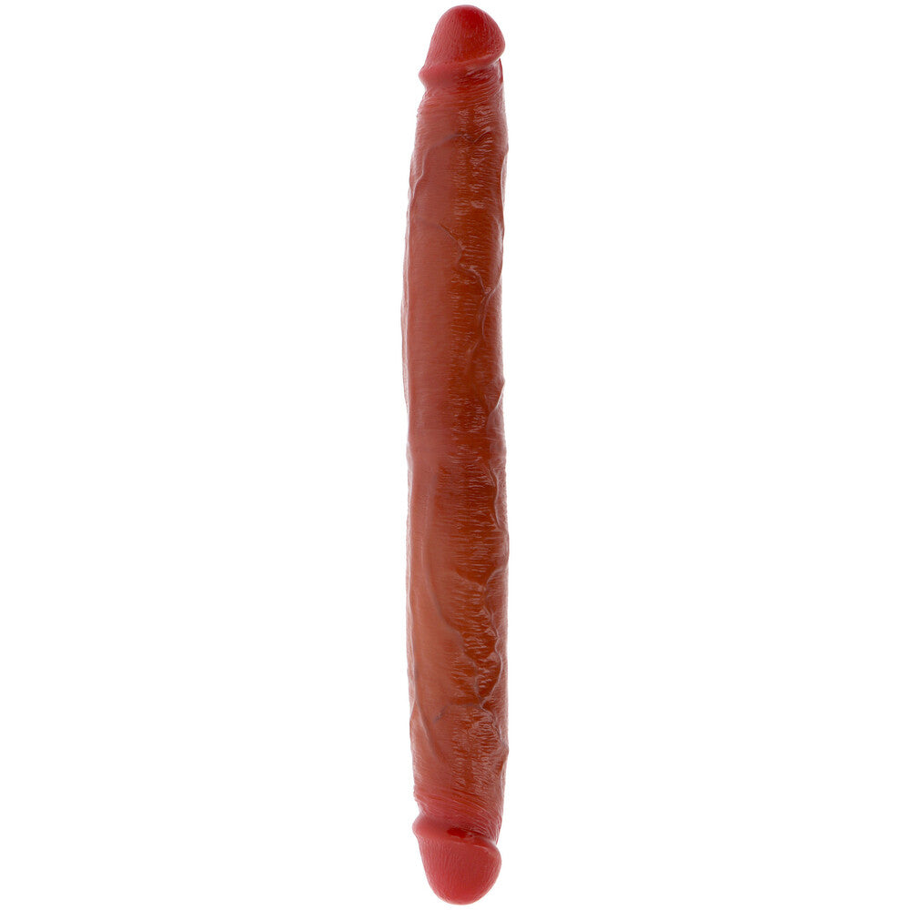 ToyJoy silicone double dong, 13.7 inches, showcasing smooth texture and realistic design for versatile pleasure.
