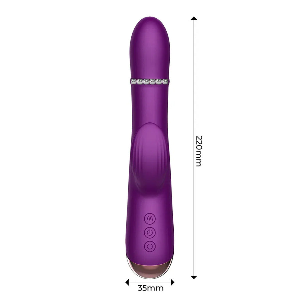 INTOYOU Sendel Rabbit Vibrator with app control, featuring a sleek design and dual stimulation features in soft silicone.
