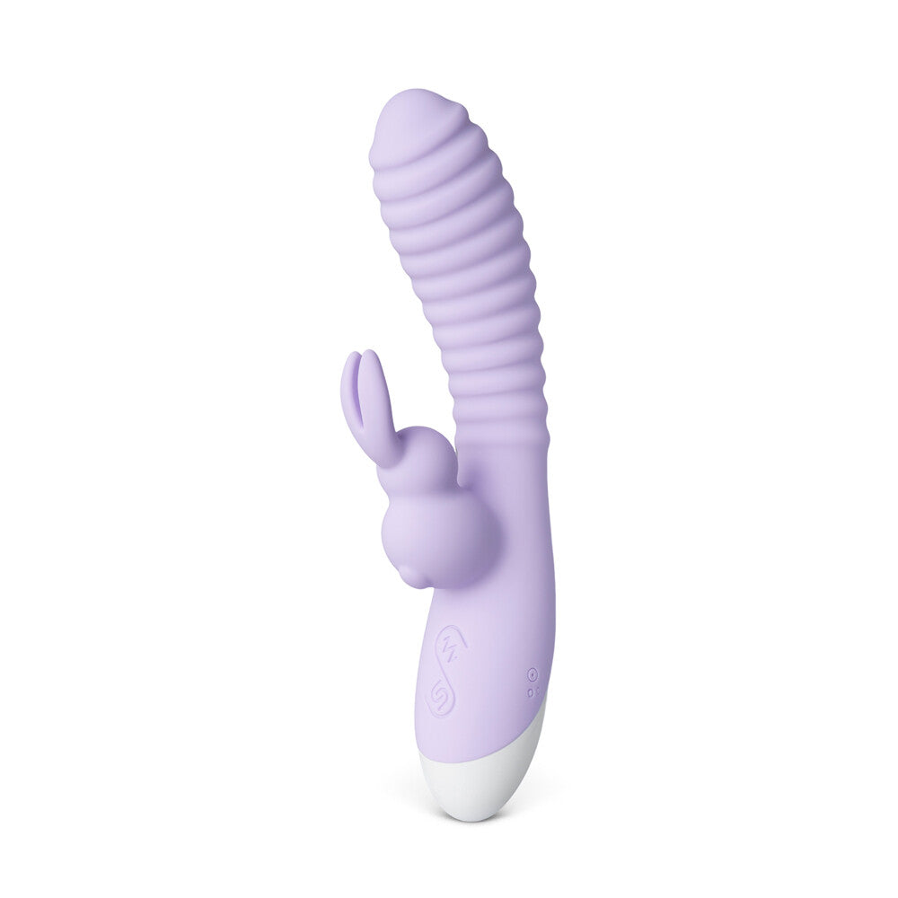 Purple 12-speed rabbit vibrator by Various Toy Brands, featuring dual stimulation design and ergonomic shape.