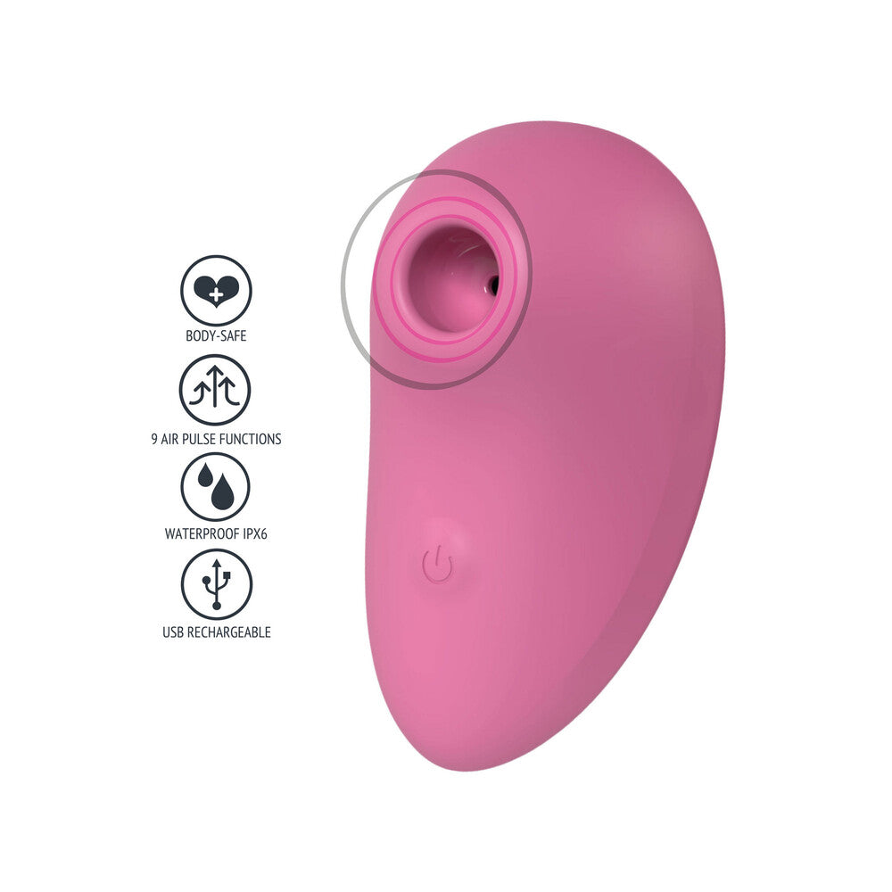 Xocoon Zen luftstimulator with sleek design and calming colors, showcasing its ergonomic shape and control buttons.