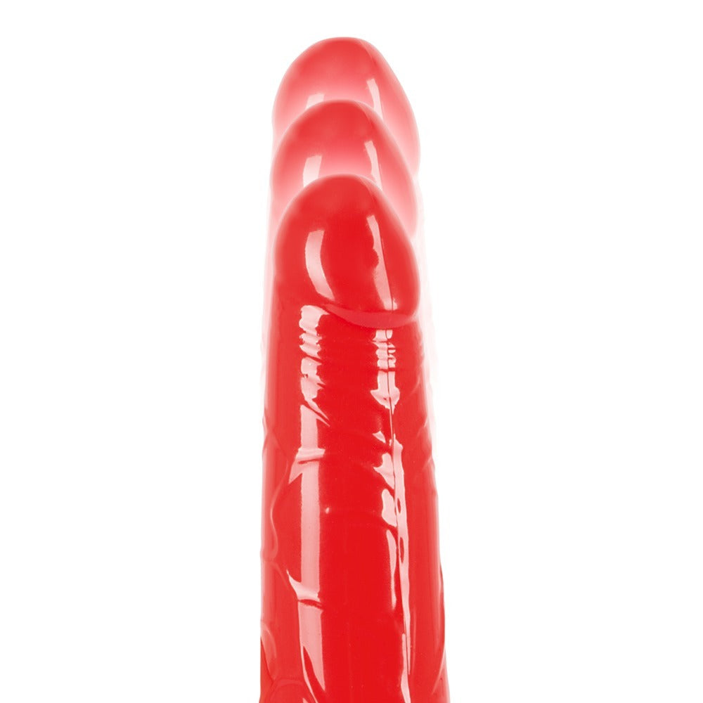 Röd Push Standard Vibrator by You2Toys, featuring a sleek design and ergonomic shape for enhanced pleasure.