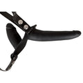 Svart dubbel dildo strap-on from You2Toys featuring dual ends and a smooth texture for enhanced pleasure.