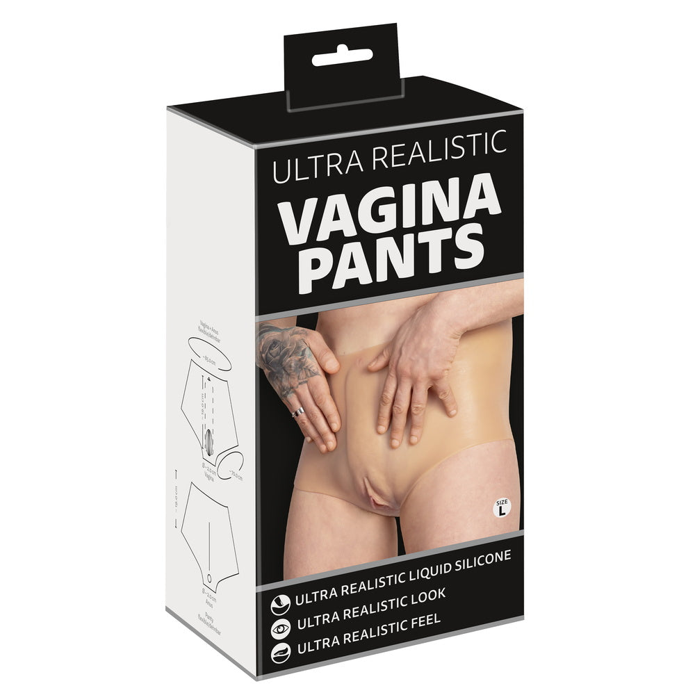 You2Toys ultra-realistic vagina panties displayed on a neutral background, showcasing intricate details and lifelike texture.